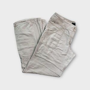 H&M Khaki‎ Linen Pants Size 14